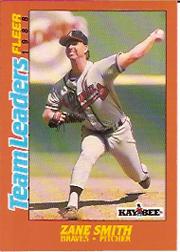 1988 Fleer Team Leaders Baseball Cards 039      Zane Smith